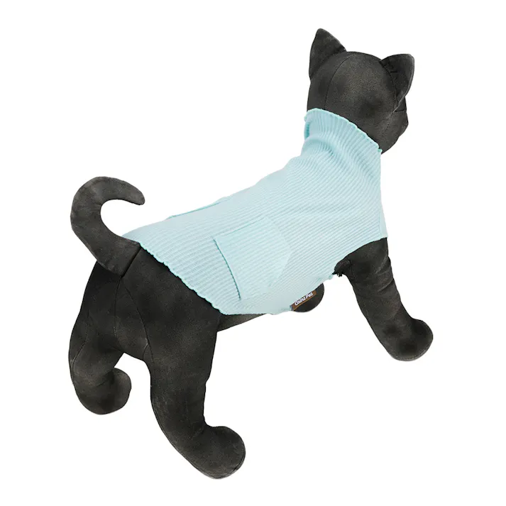 【送料無料】メロウネックタンクトップ ライトブルー Mサイズ ペット服(犬の服)