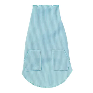 【送料無料】メロウネックタンクトップ ライトブルー MDサイズ ペット服(犬の服)