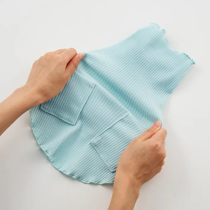 【送料無料】メロウネックタンクトップ ライトブルー 4Lサイズ ペット服(犬の服)