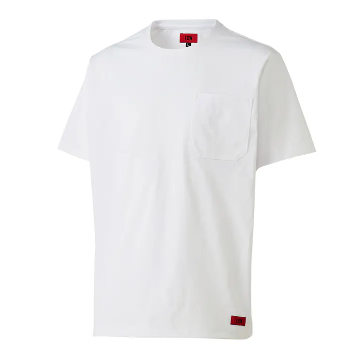 EDWポケ付きTシャツ半袖 L ホワイト