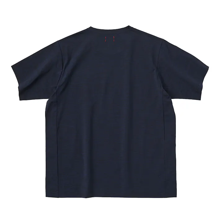 EDWポケ付きTシャツ半袖 L 杢ネイビー