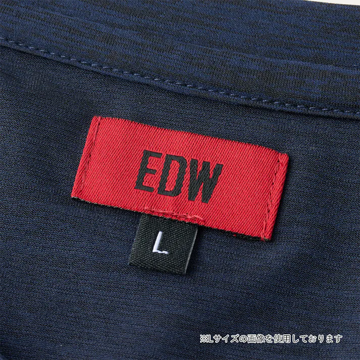 EDWポケ付きポロシャツ半袖 3L 杢ネイビー
