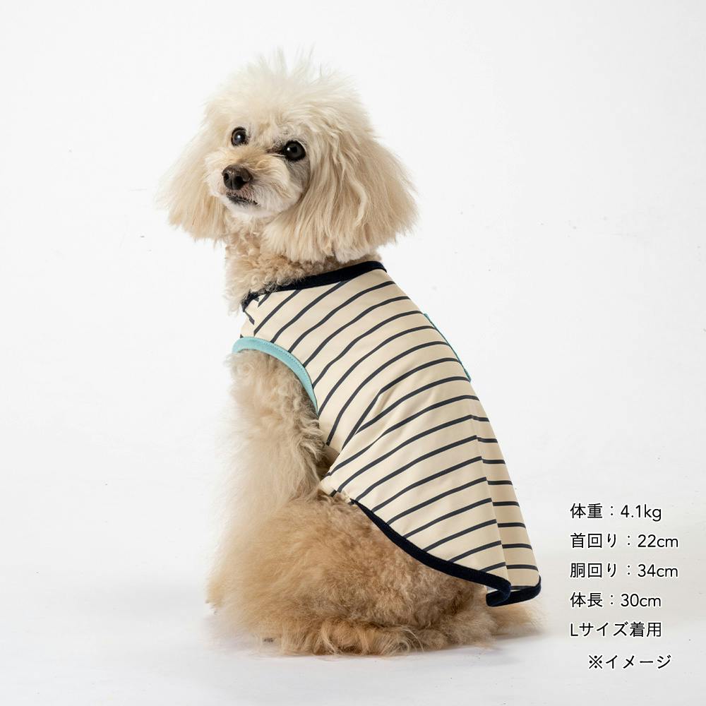 送料無料】もっとひんやりポケット付タンクトップ Lサイズ ペット服(犬