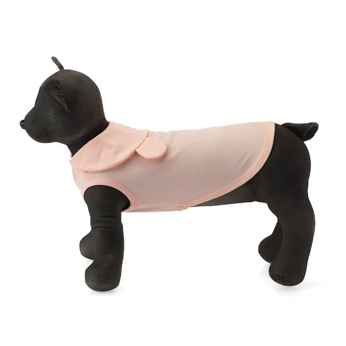【送料無料】もっとひんやり襟付きタンクトップ ピンク SDサイズ 強冷感 ペット服(犬の服)