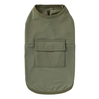 【送料無料】もっとひんやり切替タンクトップ カーキ Sサイズ ペット服(犬の服)