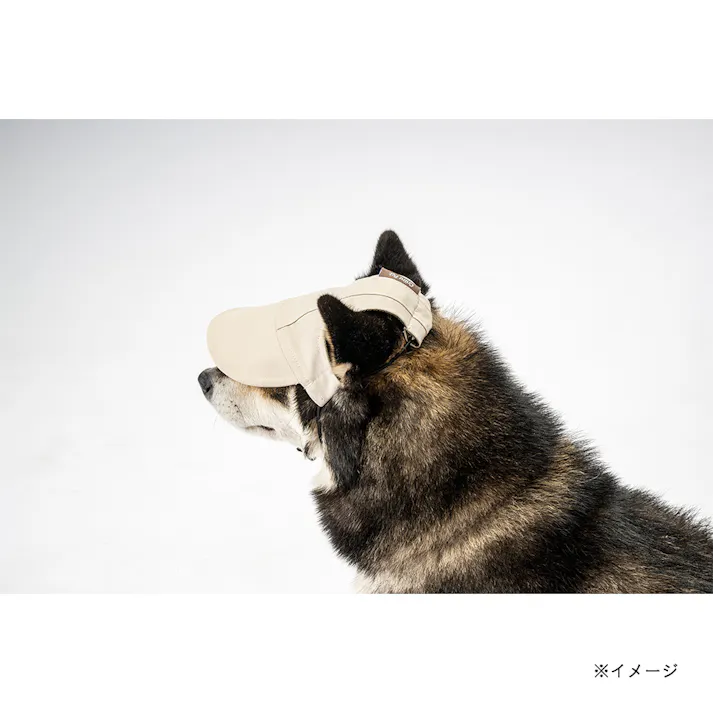 【送料無料】帽子 遮熱 M ベージュ ペット服(犬の服)