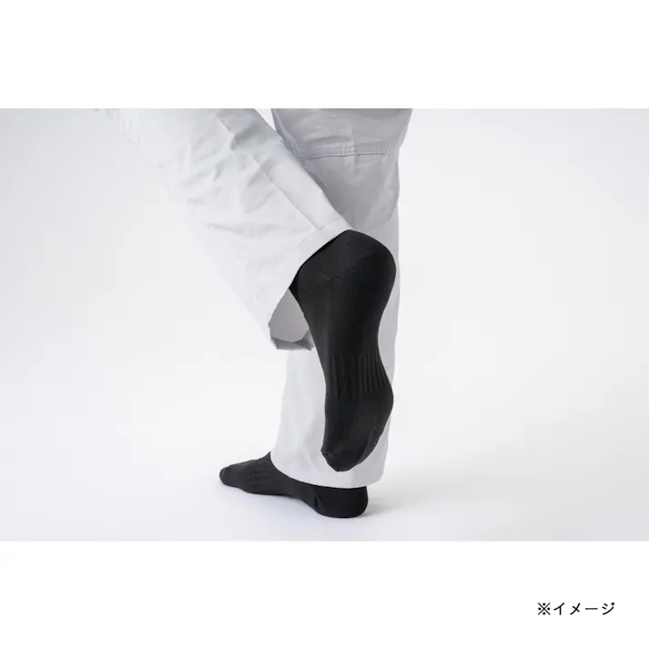 紳士20倍耐久靴下 クルー先丸 ブラック 3足組