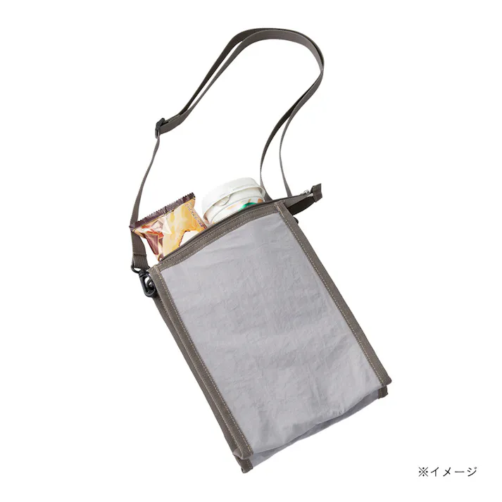 ポーチとしても使える保冷ショルダー チャコールグレー