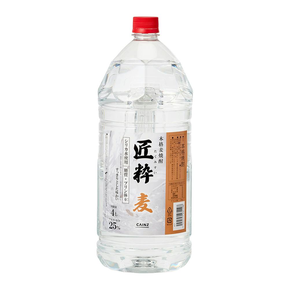 匠粋 本格麦焼酎 25度 4L