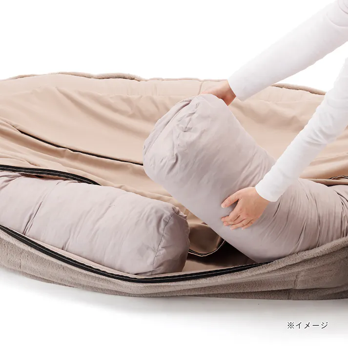 くつろぎクッション NEDOCORO ねどころ 幅170cm 奥行110cm 高さ30cm モカ