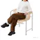 【CDM】学校用机フレームを使用したパーソナルチェア 大【別送品】