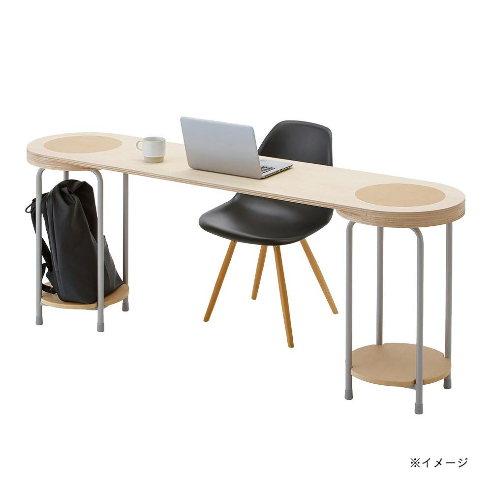 CDM】学校用スツールを使用した連結できるロングテーブル【別送品