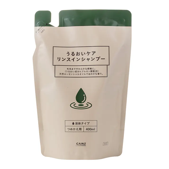 カインズ うるおいケア リンスインシャンプー 詰替 400ml