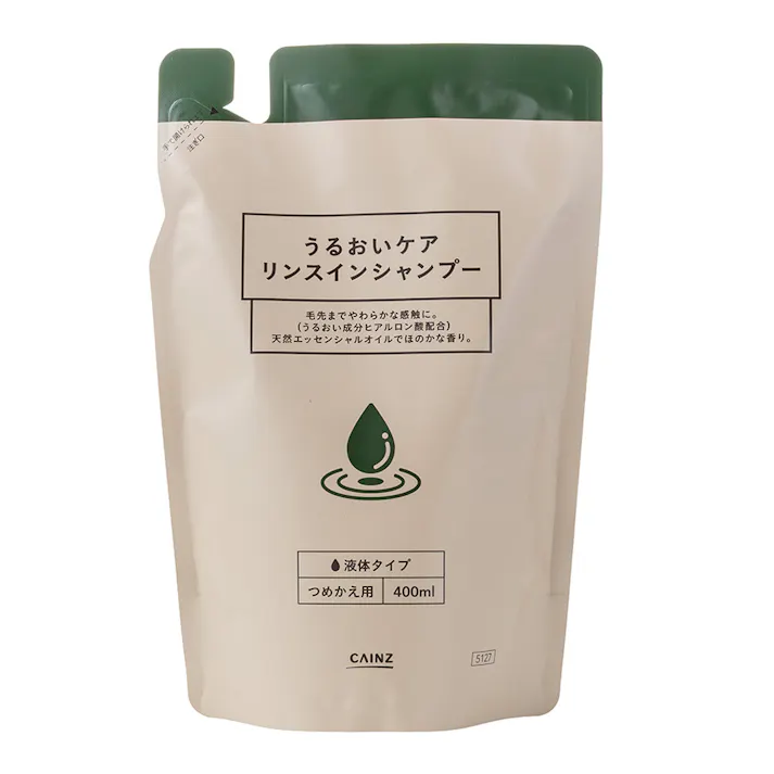 カインズ うるおいケア リンスインシャンプー 詰替 400ml