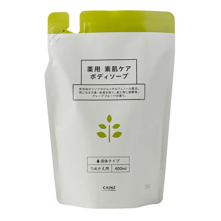 カインズ 薬用素肌ケアボディソープ 詰替 400ml