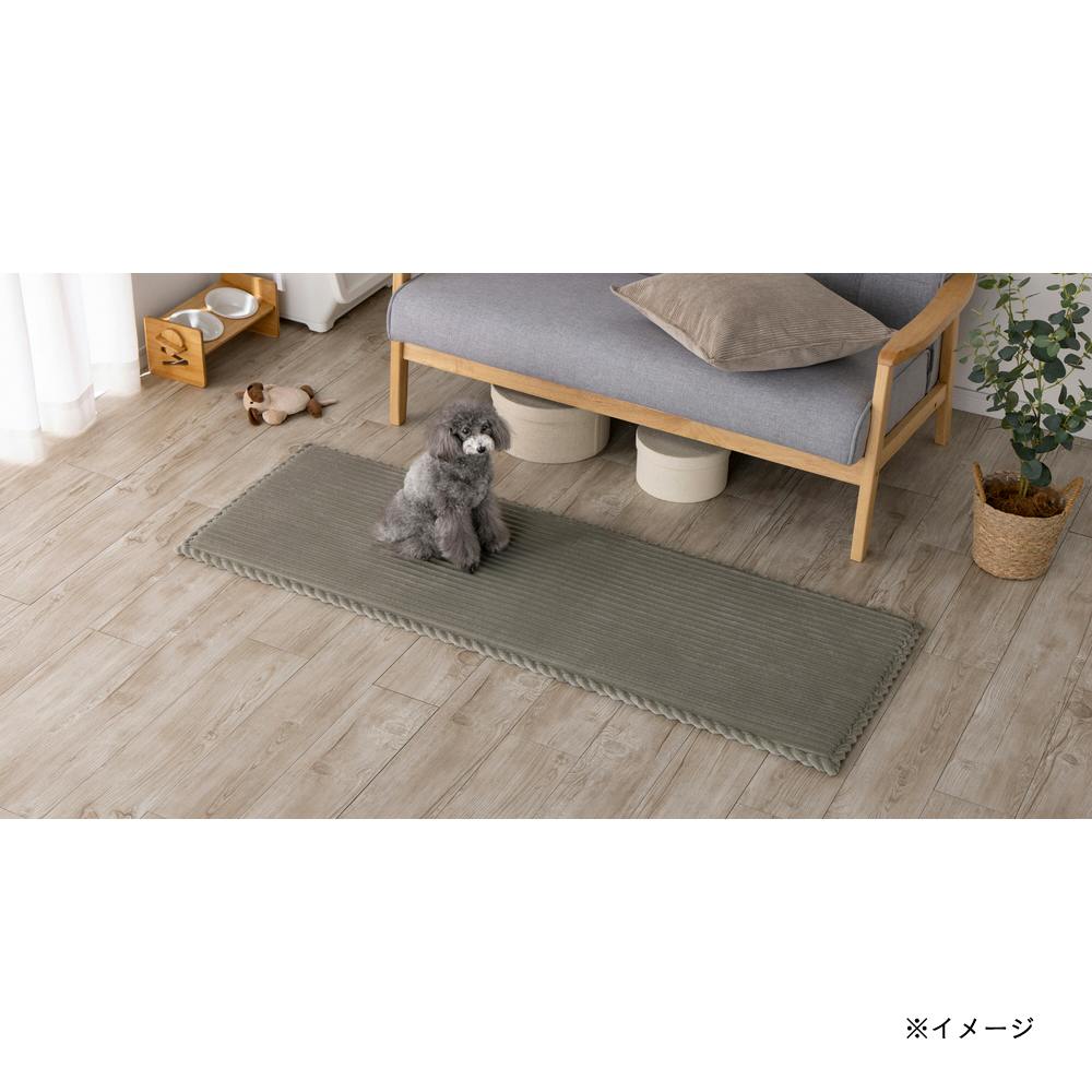 洗えるクッションミニラグ 幅50cm 奥行150cm グリーン | ラグ