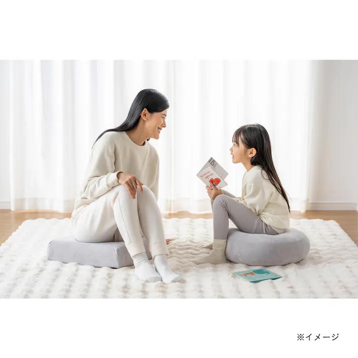 洗えるラグ ボリューム+ Pitapa 幅185cm 奥行185cm シロクマ アイボリー
