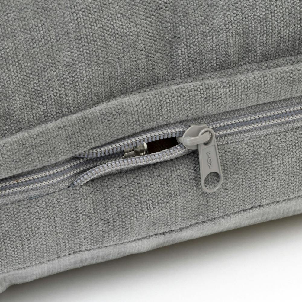 持ち手付き カバー洗える背もたれイス F-Lepoco 幅58cm 奥行45～58cm 高さ16～50cm グレー