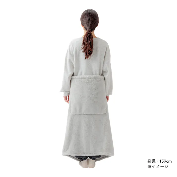 色々使えるブランケット グレー 幅80cm 奥行135cm