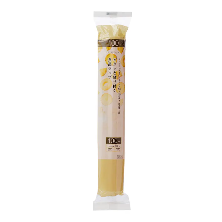ピタッと貼り付く食品ラップ 詰め替え用 幅30cm 長さ100m