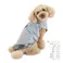 【送料無料】切り替えチェックカットソー MDサイズ グレー ペット服(犬の服)