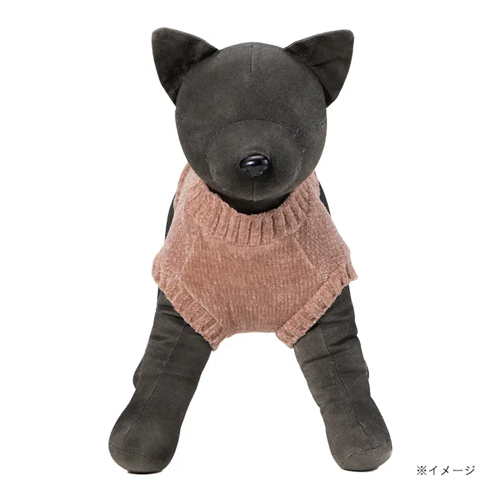 【送料無料】反射ニット MDサイズ ピンク ペット服(犬の服)