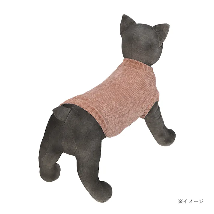 【送料無料】反射ニット MDサイズ ピンク ペット服(犬の服)