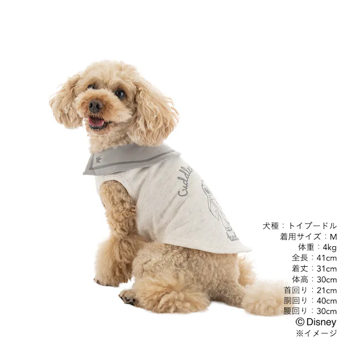【送料無料】セーラー風カットソー Sサイズ スティッチ ペット服(犬の服)
