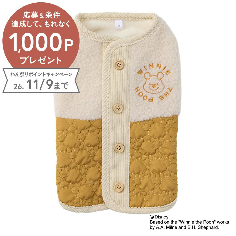 送料無料】異素材MIXアウター Mサイズ くまのプーさん ペット服(犬の服