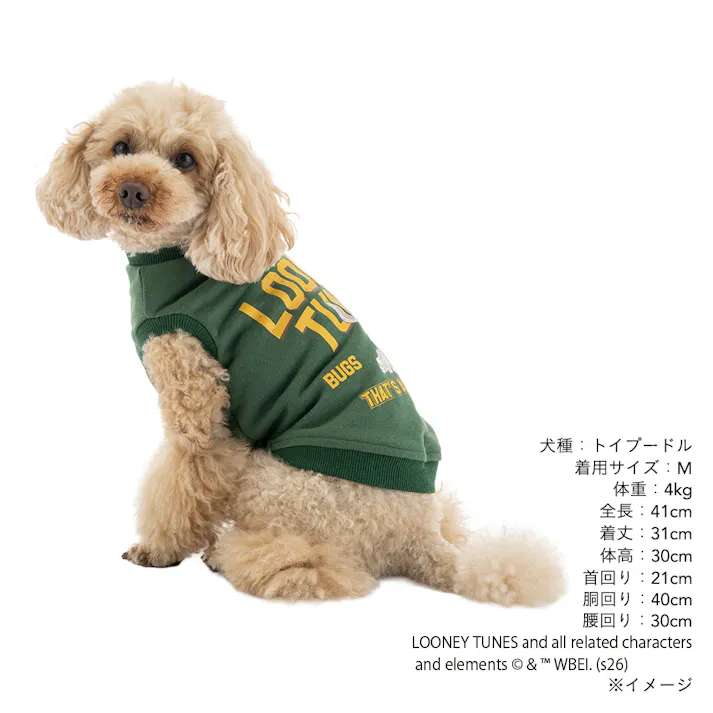 【送料無料】トレーナー Mサイズ バックスバニー ペット服(犬の服)