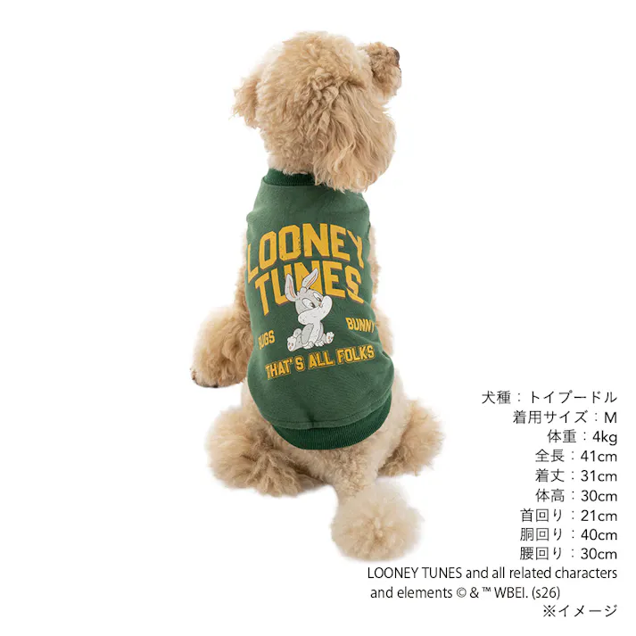 【送料無料】トレーナー MDサイズ バックスバニー ペット服(犬の服)