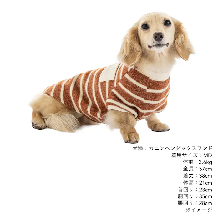 【送料無料】トレーナーボーダー MDサイズ ブラウン ペット服(犬の服)