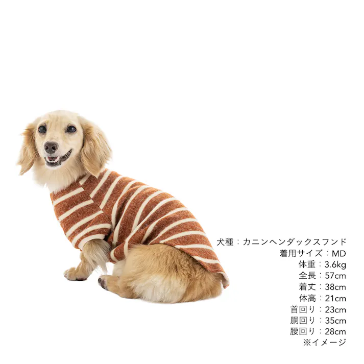 【送料無料】トレーナーボーダー MDサイズ ブラウン ペット服(犬の服)