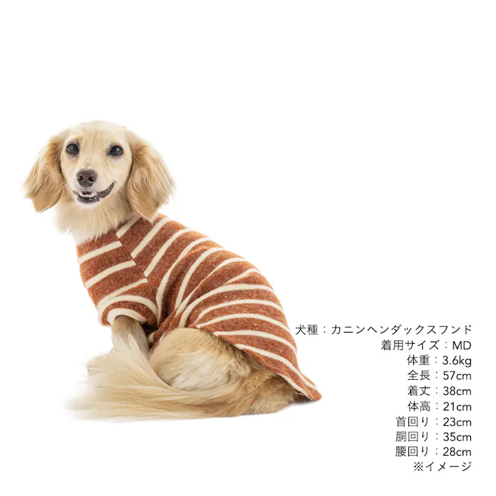 【送料無料】トレーナーボーダー MDサイズ ブラウン ペット服(犬の服)