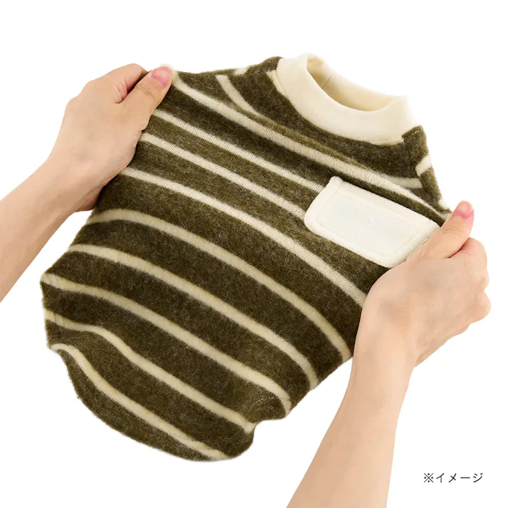 【送料無料】トレーナーボーダー Sサイズ カーキ ペット服(犬の服)