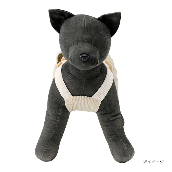 【送料無料】オーバーオール MDサイズ ベージュ ペット服(犬の服)