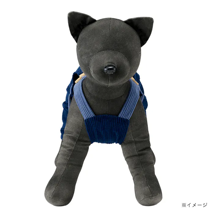 【送料無料】オーバーオール Mサイズ ネイビー ペット服(犬の服)
