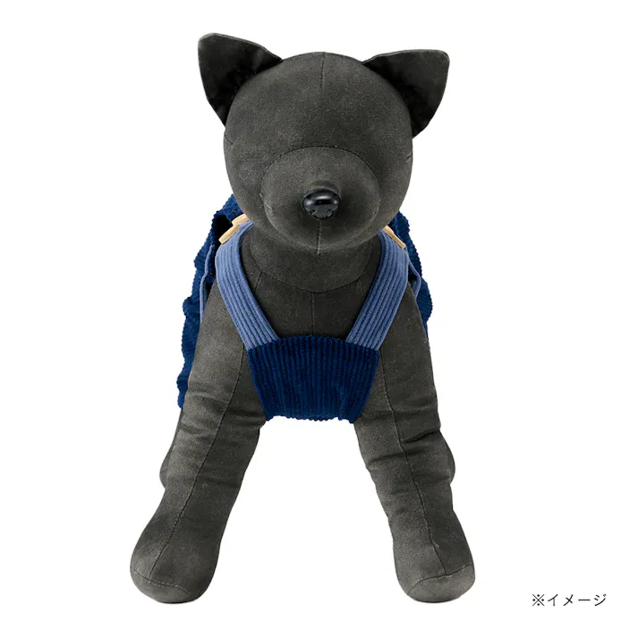 【送料無料】オーバーオール Lサイズ ネイビー ペット服(犬の服)