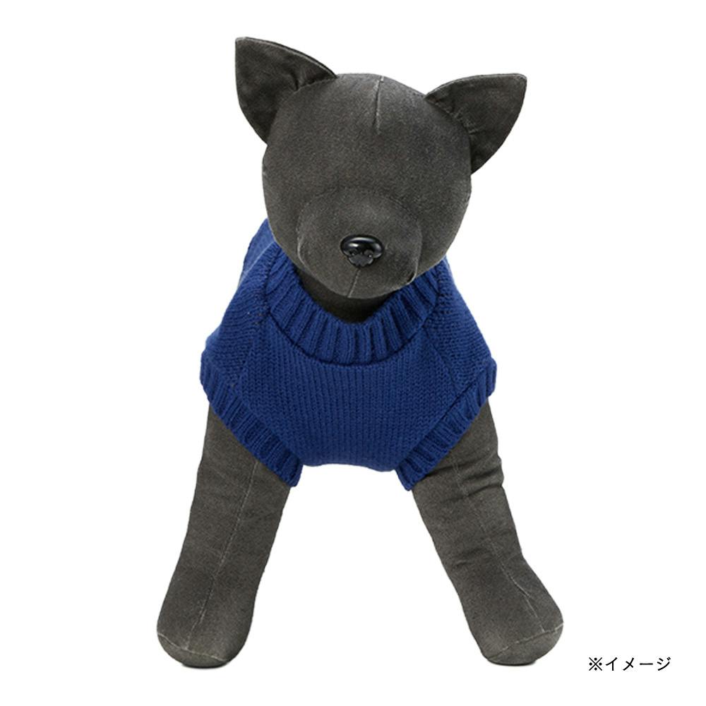 送料無料】ノルディックニット SDサイズ ネイビー ペット服(犬の服