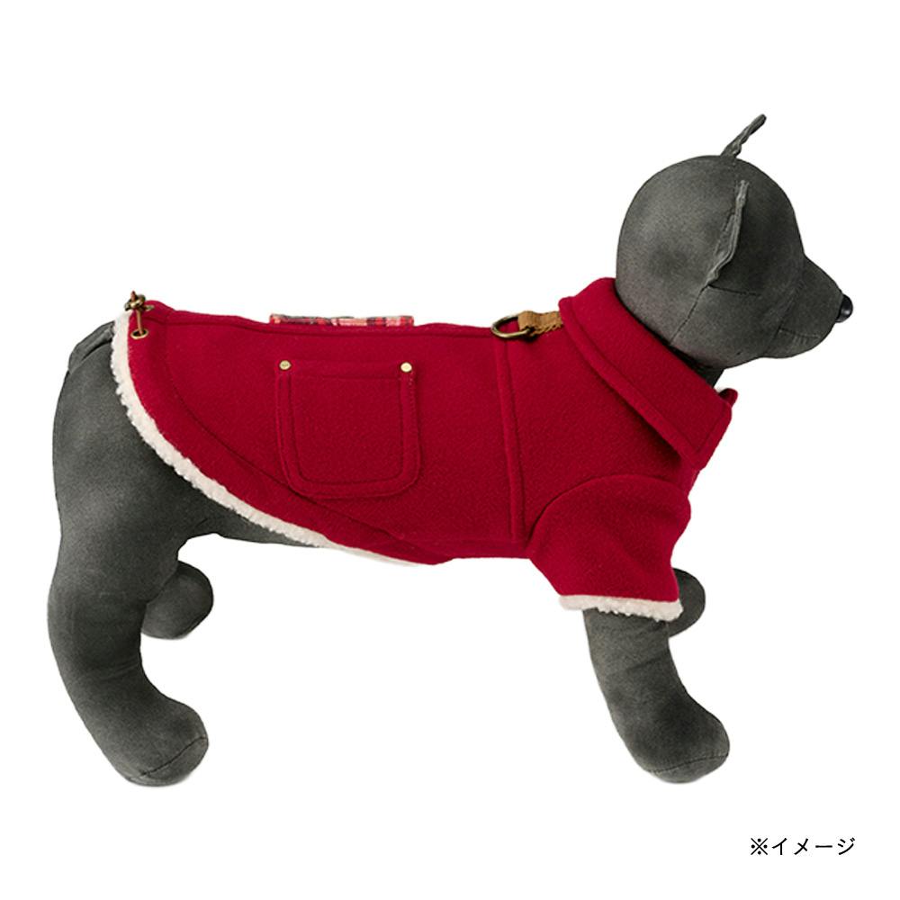 送料無料】襟付きアウター SDサイズ レッド ペット服(犬の服) | ペット