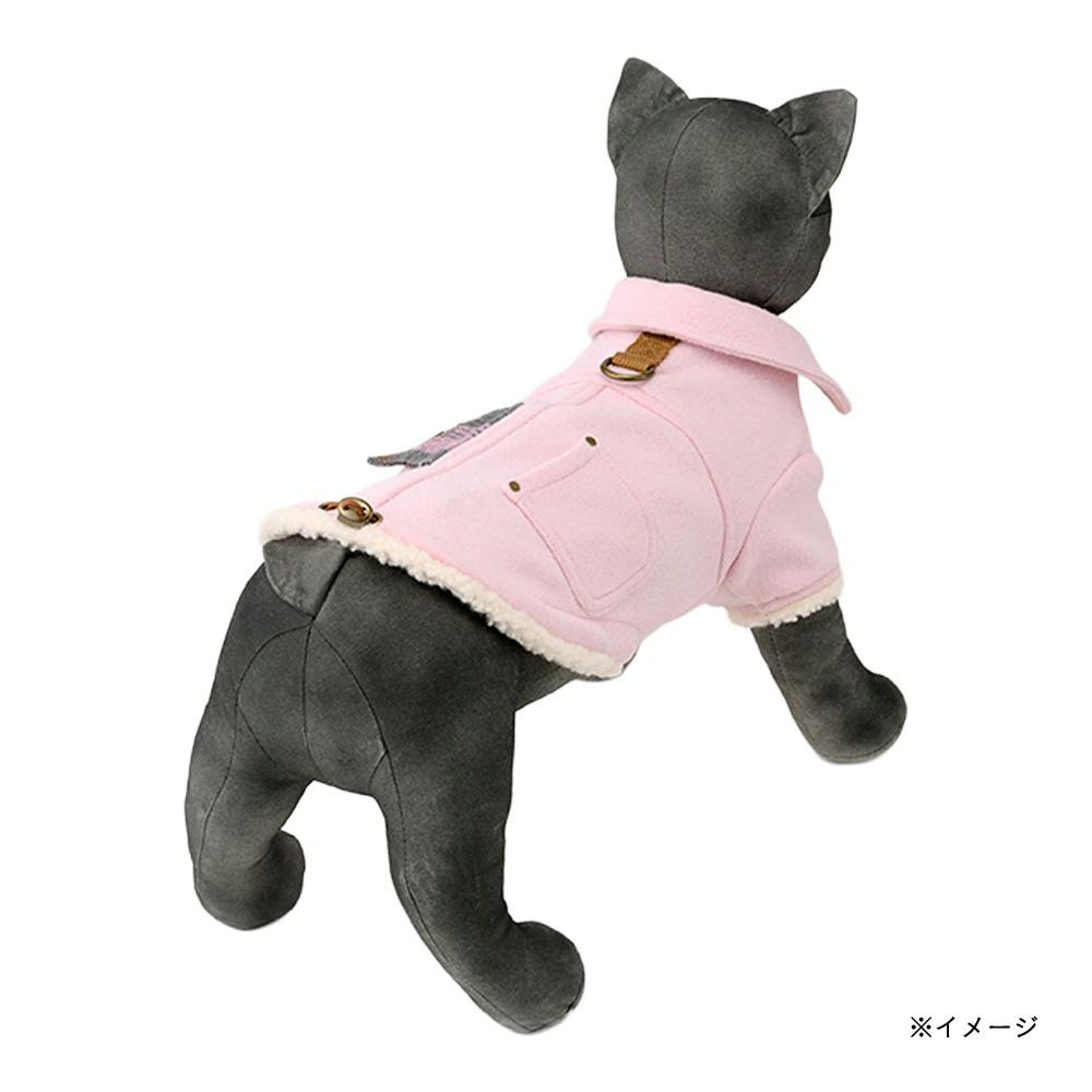 新品！ 犬服 ピンク Lサイズ 送料無料】襟付きアウター Lサイズ ピンク ペット服(犬の服) | ペット
