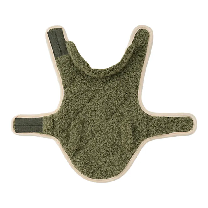 【送料無料】もこもこポンチョ Mサイズ カーキ ペット服(犬の服)