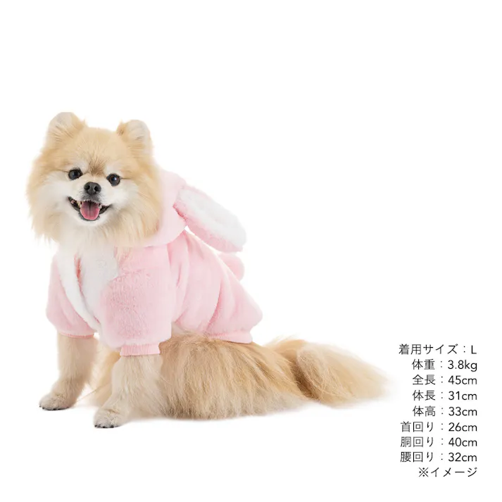 【送料無料】わんぐるみん Mサイズ うさぎ ペット服(犬の服)