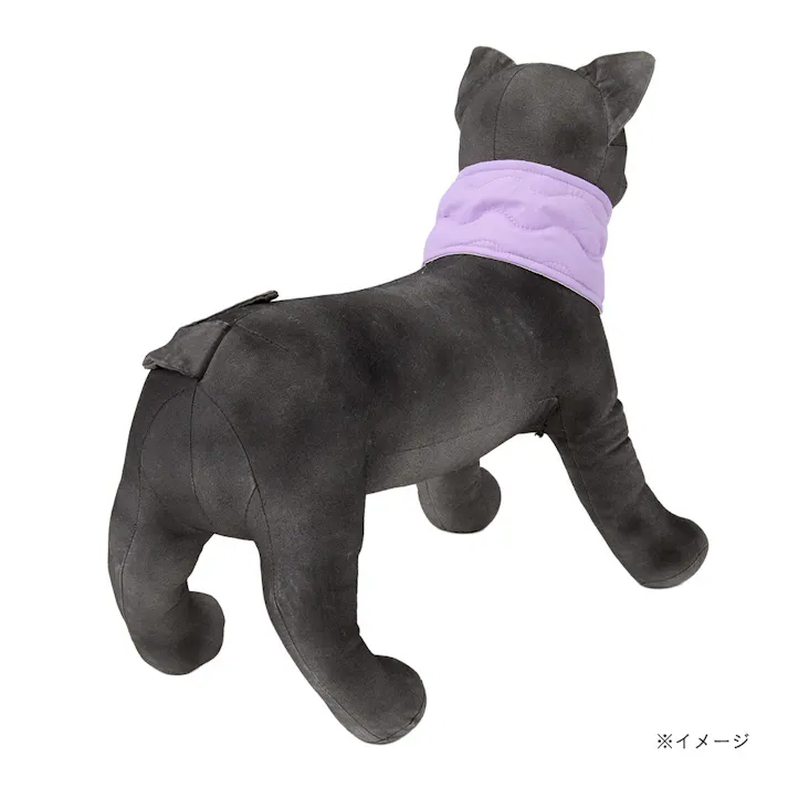 【送料無料】ダウン調マフラー パープル ペット服(犬の服)