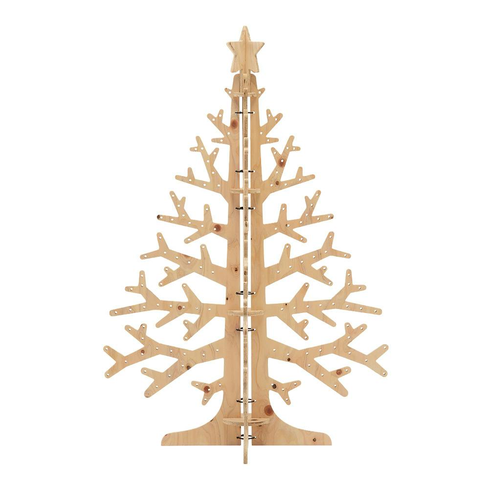 木製クリスマスツリー CDM】簡単に組み立てられる木製クリスマスツリー 125cm【別送品
