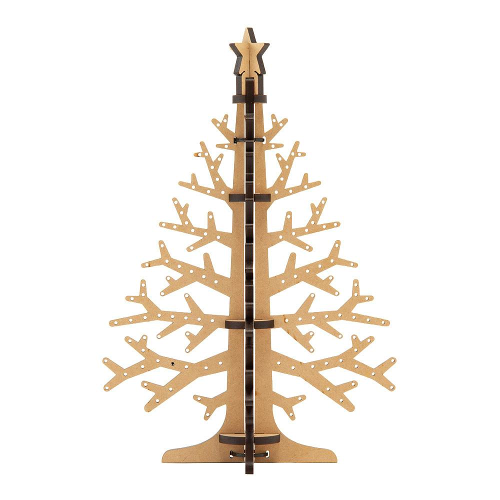 CDM】簡単に組み立てられる木製クリスマスツリー 30cm【別送品