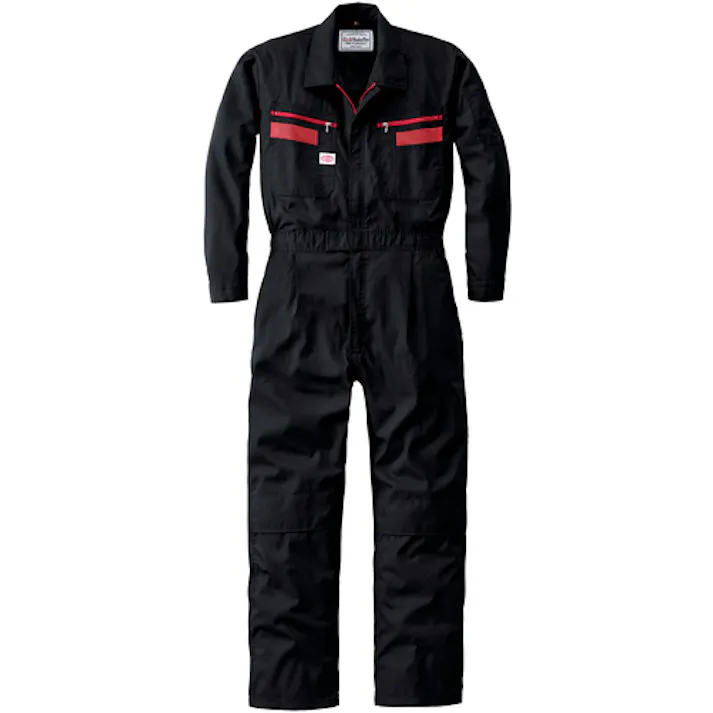 【CAINZ-DASH】山田辰 つなぎ服1180-006ブラック-L 1180-006-L【別送品】