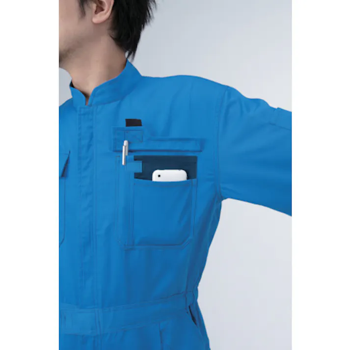 【CAINZ-DASH】山田辰 通年モデル つなぎ服40000-004スカイブルー-M 40000-004-M【別送品】