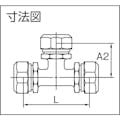 【CAINZ-DASH】タブチ ＰＥ継手チーズ１種２５×１３ｍｍ 25X13T-1-L【別送品】