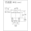 【CAINZ-DASH】フリーベアコーポレーション ボールキャスター　フリーベア　切削加工品上向き用　スチール製　Ｃ－１２ＨＡ C-12HA【別送品】